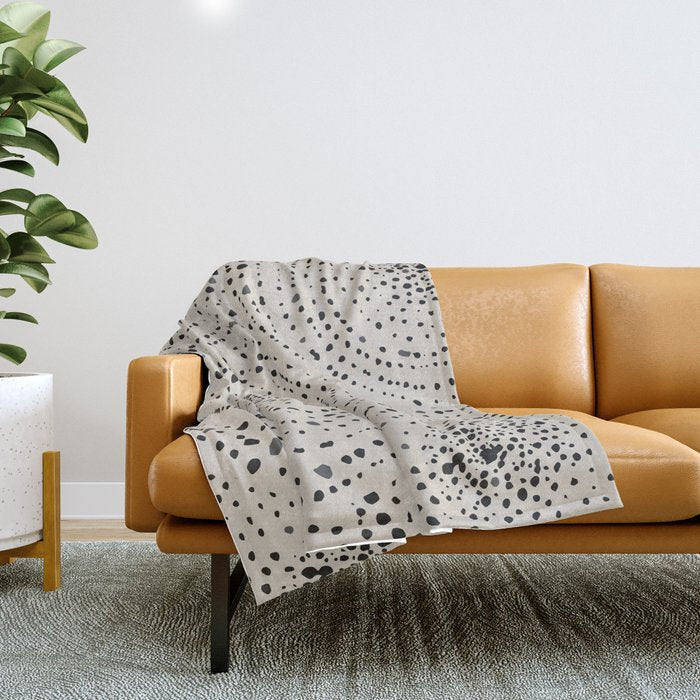 Boho Pattern Minimalistic Decor Throw Blanket Gallery Image 1