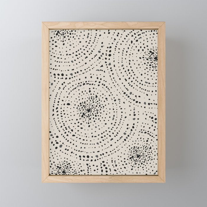 Boho Pattern Minimalistic Decor Mini Art Print Gallery Image 1