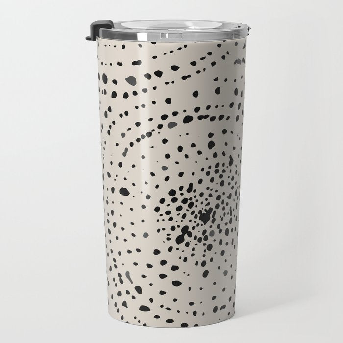 Boho Pattern Minimalistic Decor Travel Mug Gallery Image 3