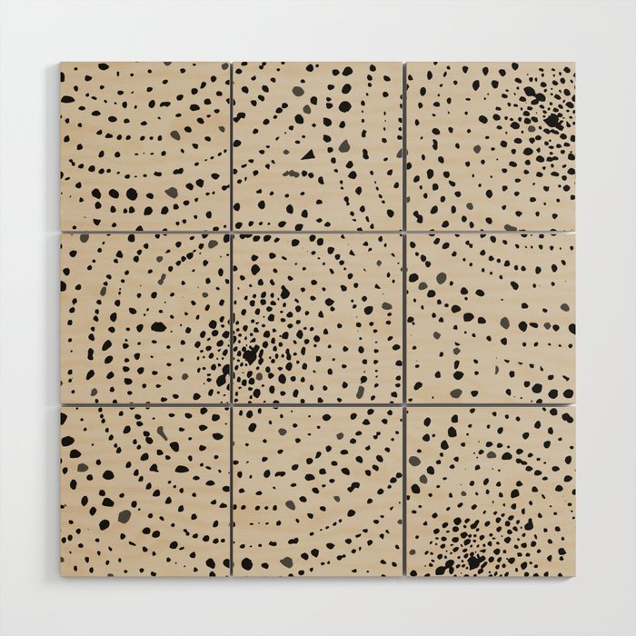 Boho Pattern Minimalistic Decor Wood Wall Art Gallery Image 1