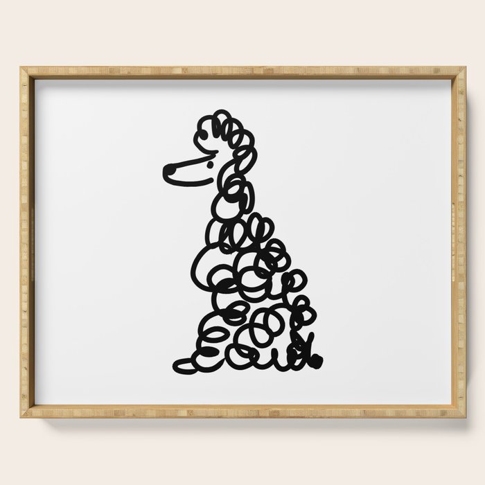 Poodle Serving Tray Gallery Image 1