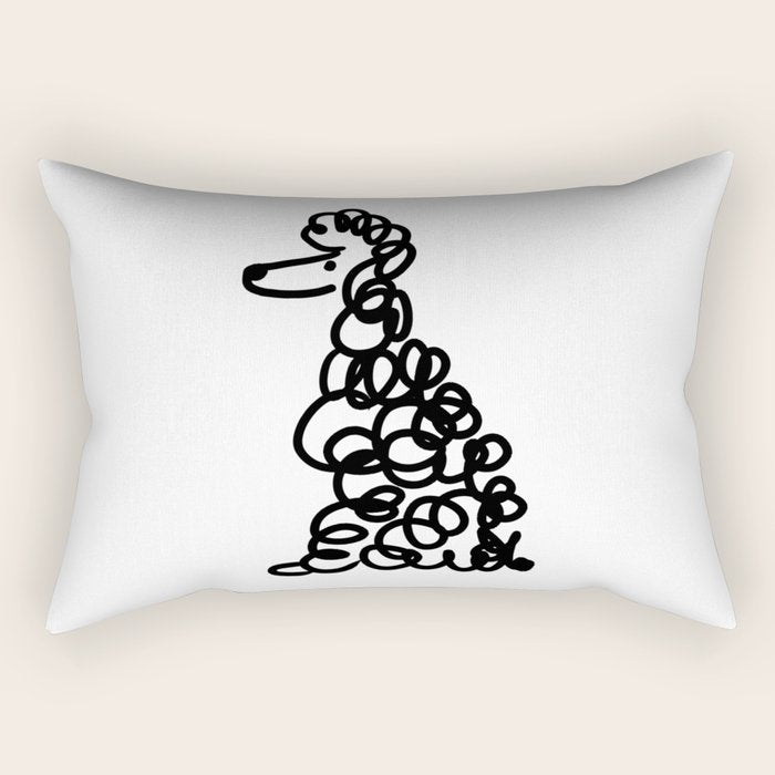 Poodle Rectangular Pillow Gallery Image 2