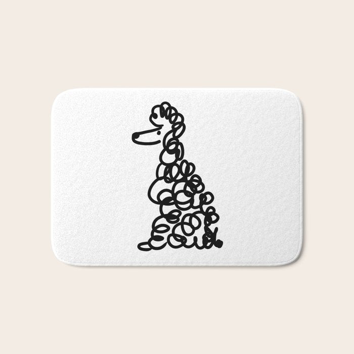 Poodle Bath Mat Gallery Image 1