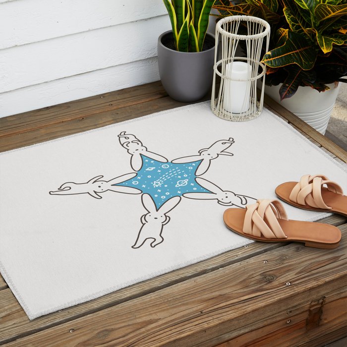 Rabbit Star Outdoor Rug Gallery Image 2