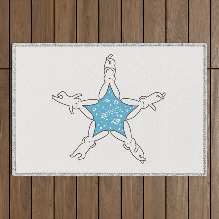 Rabbit Star Outdoor Rug Gallery Image 1