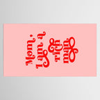 Feminist Pink "Mom, I am a rich man" (ix 2021) Tablecloth Gallery Image 2