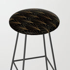 Art Deco Waterfalls // Black Luxe Stool Gallery Image 2