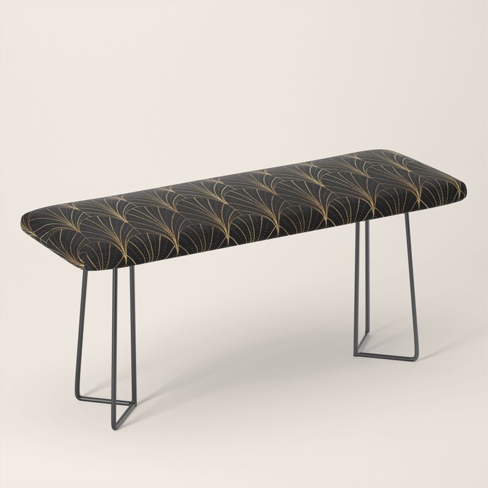 Art Deco Waterfalls // Black Luxe Bench Gallery Image 1