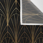 Art Deco Waterfalls // Black Luxe Wall Tapestry Gallery Image 3