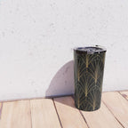 Art Deco Waterfalls // Black Luxe Travel Mug Gallery Image 4