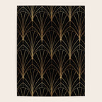 Art Deco Waterfalls // Black Luxe Poster Gallery Image 4