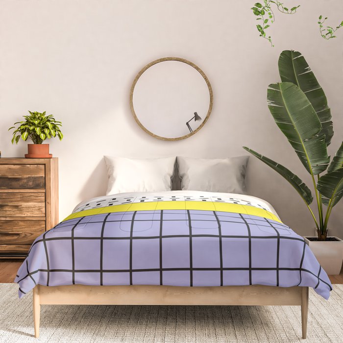 Memphis Pattern 30 / 80s - 90s Retro Comforter Gallery Image 3