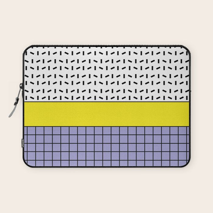 Memphis Pattern 30 / 80s - 90s Retro Laptop Sleeve Gallery Image 1