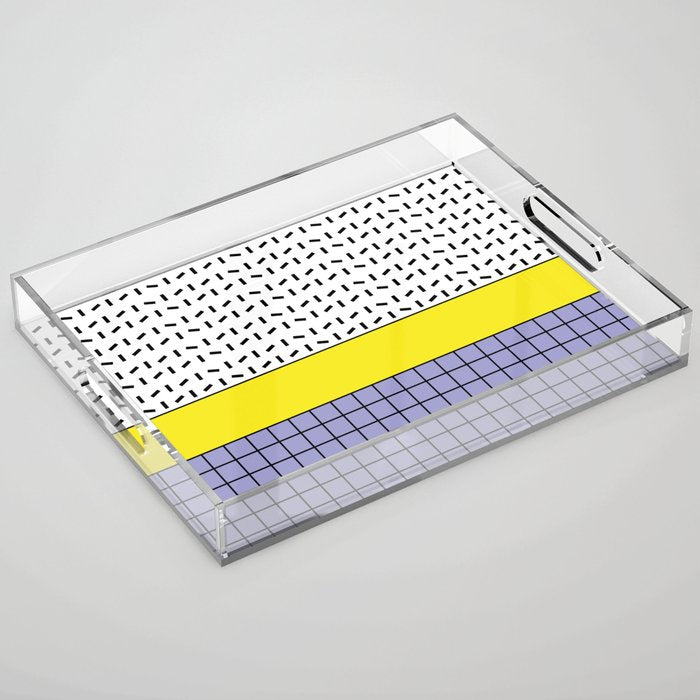 Memphis Pattern 30 / 80s - 90s Retro Acrylic Tray Gallery Image 1