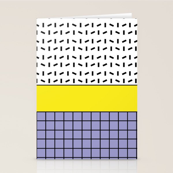 Memphis Pattern 30 / 80s - 90s Retro Stationery Card Gallery Image 1