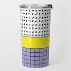 Memphis Pattern 30 / 80s - 90s Retro Travel Mug Gallery Image 2