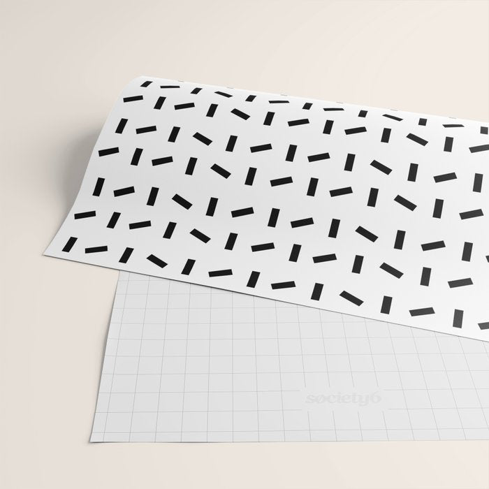 Memphis Pattern 30 / 80s - 90s Retro Wrapping Paper Gallery Image 2