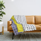 Memphis Pattern 30 / 80s - 90s Retro Throw Blanket Gallery Image 1