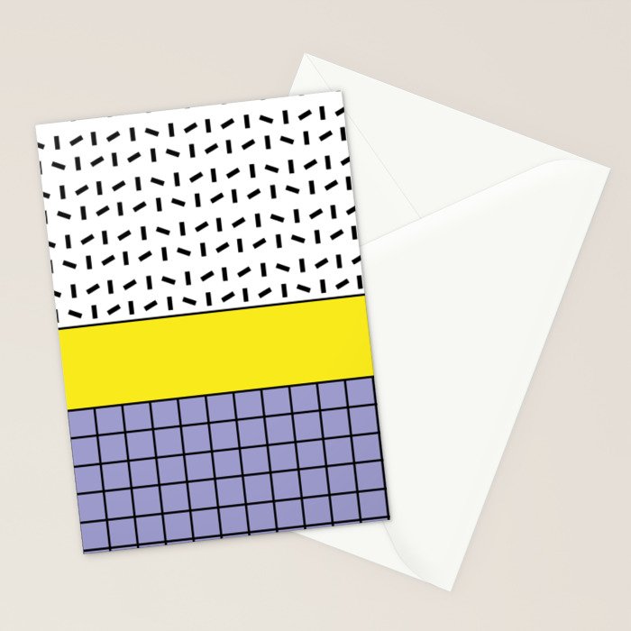 Memphis Pattern 30 / 80s - 90s Retro Stationery Card Gallery Image 2
