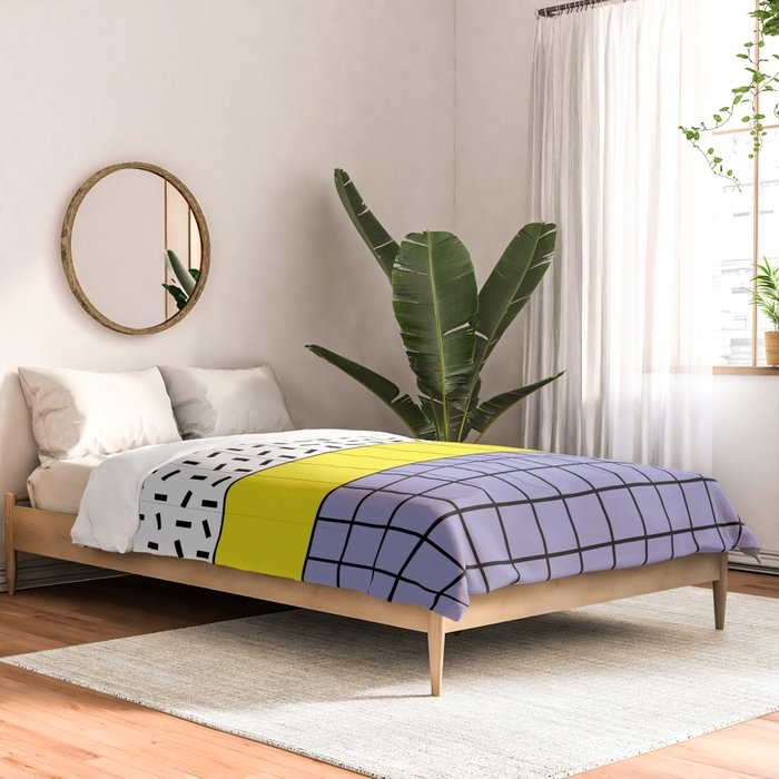 Memphis Pattern 30 / 80s - 90s Retro Comforter Gallery Image 2