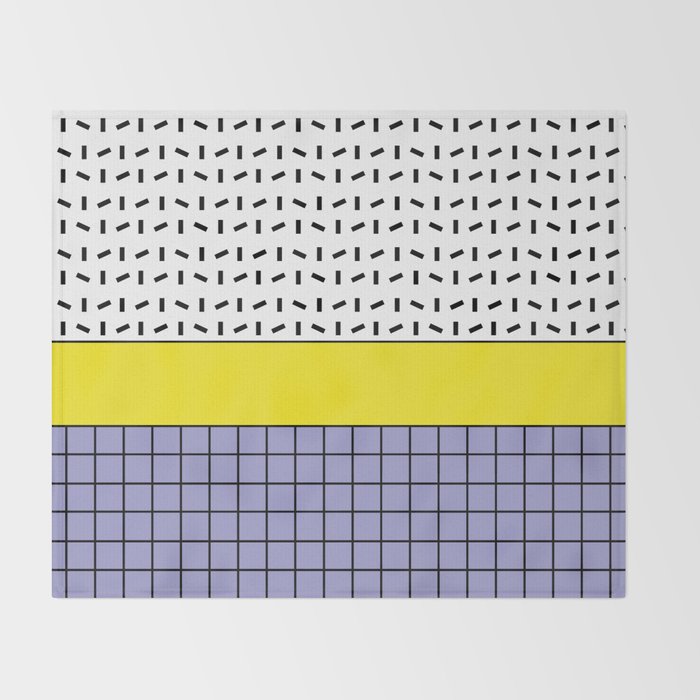 Memphis Pattern 30 / 80s - 90s Retro Throw Blanket Gallery Image 2