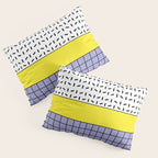 Memphis Pattern 30 / 80s - 90s Retro Pillow Sham Gallery Image 3