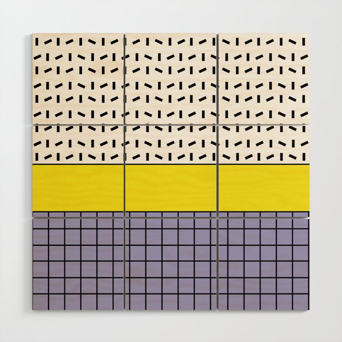 Memphis Pattern 30 / 80s - 90s Retro Wood Wall Art Gallery Image 1