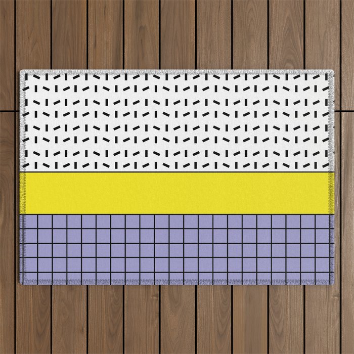 Memphis Pattern 30 / 80s - 90s Retro Outdoor Rug Gallery Image 1