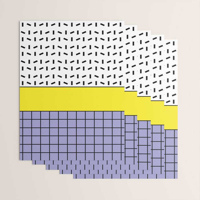 Memphis Pattern 30 / 80s - 90s Retro Wrapping Paper Gallery Image 3