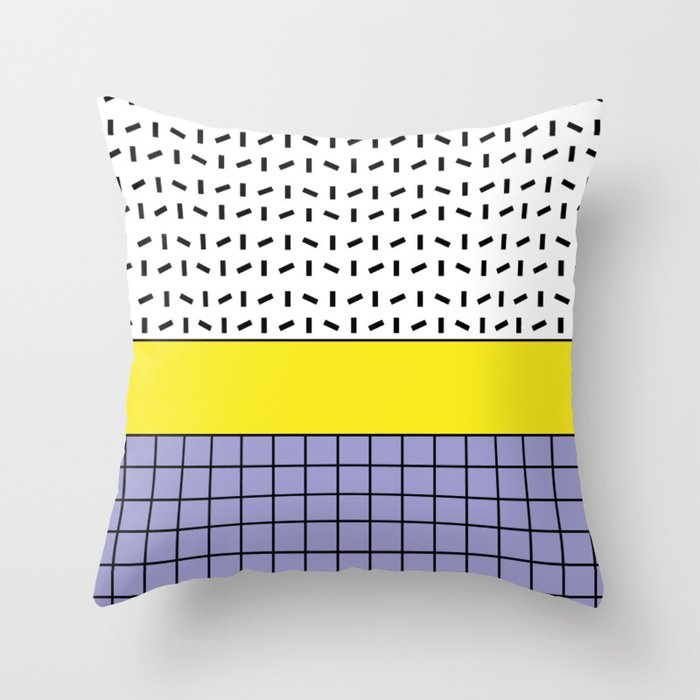 Memphis Pattern 30 / 80s - 90s Retro Throw Pillow Gallery Image 6