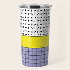 Memphis Pattern 30 / 80s - 90s Retro Travel Mug Gallery Image 1