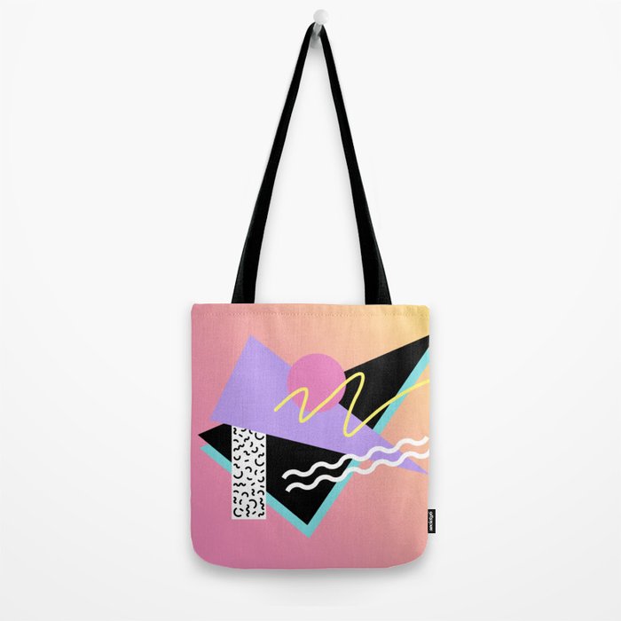 Memphis pattern 95 - 80s / 90s Retro Tote Bag Gallery Image 2