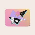 Memphis pattern 95 - 80s / 90s Retro Bath Mat Gallery Image 1