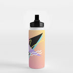 Memphis pattern 95 - 80s / 90s Retro Water Bottle Gallery Image 2