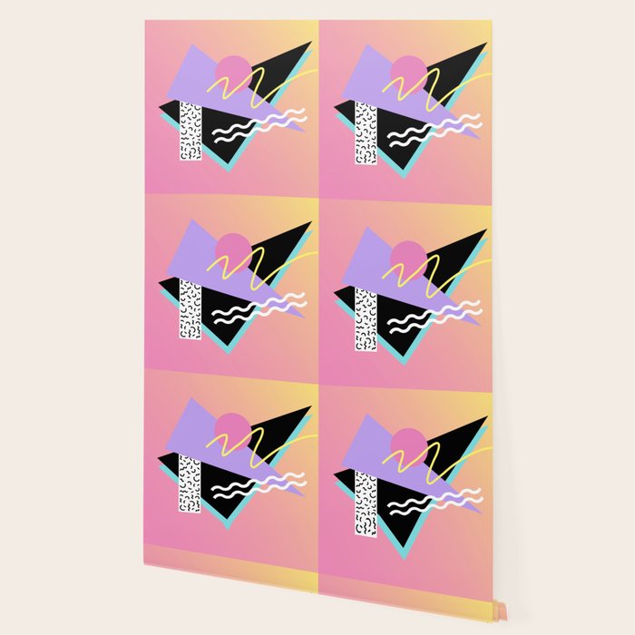 Memphis pattern 95 - 80s / 90s Retro Wallpaper Gallery Image 2