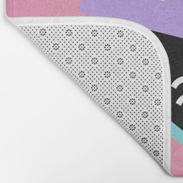Memphis pattern 95 - 80s / 90s Retro Bath Mat Gallery Image 2