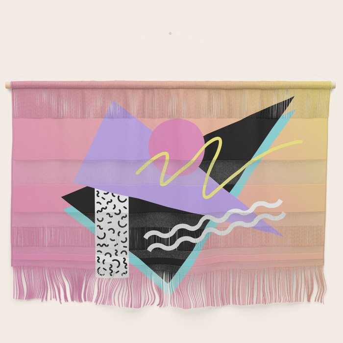 Memphis pattern 95 - 80s / 90s Retro Wall Hanging Gallery Image 1
