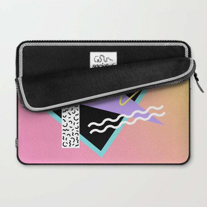 Memphis pattern 95 - 80s / 90s Retro Laptop Sleeve Gallery Image 2