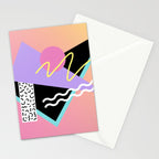 Memphis pattern 95 - 80s / 90s Retro Stationery Card Gallery Image 2