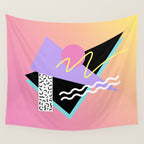 Memphis pattern 95 - 80s / 90s Retro Wall Tapestry Gallery Image 4