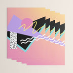 Memphis pattern 95 - 80s / 90s Retro Wrapping Paper Gallery Image 3