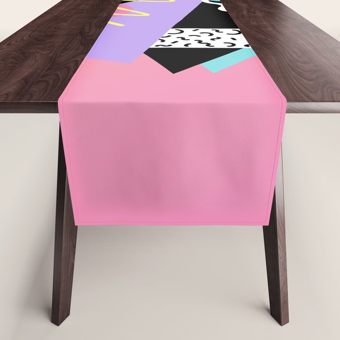 Memphis pattern 95 - 80s / 90s Retro Table Runner Gallery Image 1