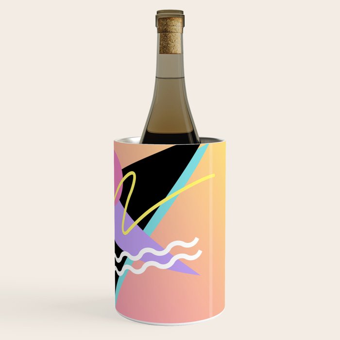 Memphis pattern 95 - 80s / 90s Retro Wine Chiller Gallery Image 3