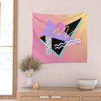 Memphis pattern 95 - 80s / 90s Retro Wall Tapestry Gallery Image 2