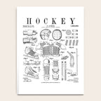 Ice Hockey Player Winter Sport Vintage Patent Print Notebook Gallery Image 4