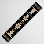 Southwestern Pattern 132 Black and Beige Table Runner Gallery Image 3