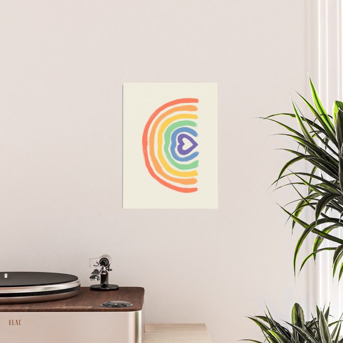 Rainbow Heart Poster Gallery Image 2