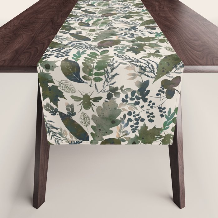 Greenish forest Table Runner Gallery Image 1