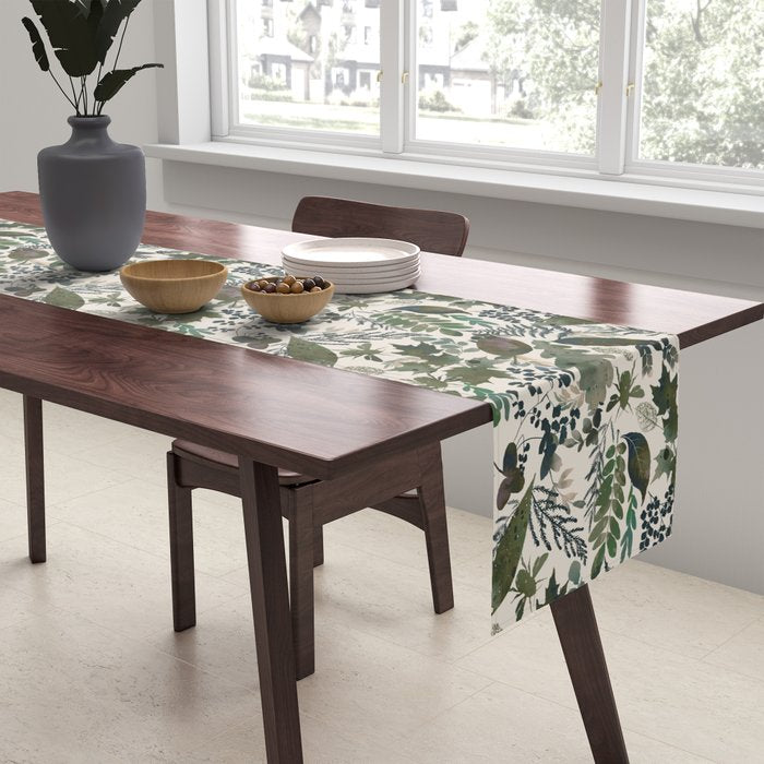 Greenish forest Table Runner Gallery Image 2