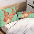 These Boots - Glitter Showgirl Orange Pillow Sham Gallery Image 2